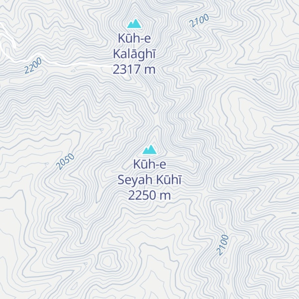 Map of Kūh-e Seyah Kūhī