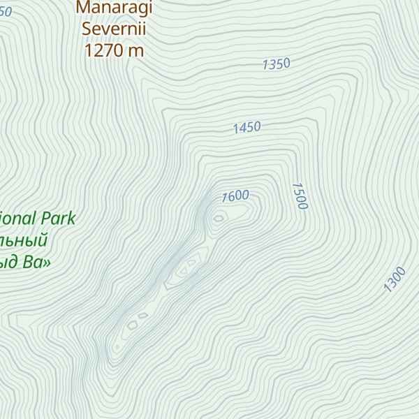 Map of Manaraga Glavnaya
