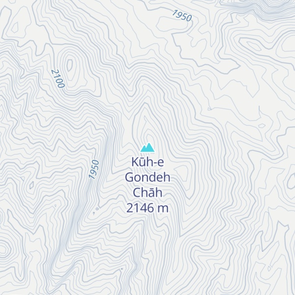 Map of Kūh-e Gondeh Chāh