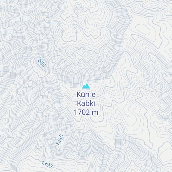 Map of Kūh-e Kabkī