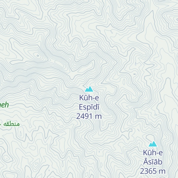 Map of Kūh-e Espīdī