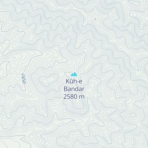 Map of Kūh-e Bandar
