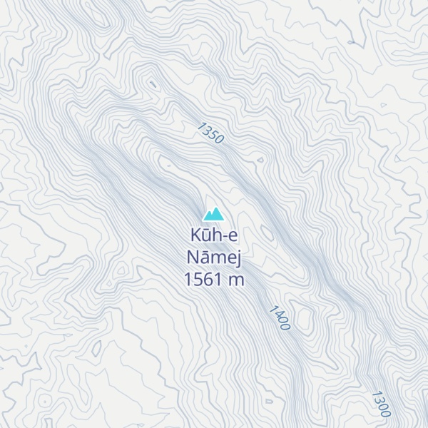 Map of Kūh-e Nāmej