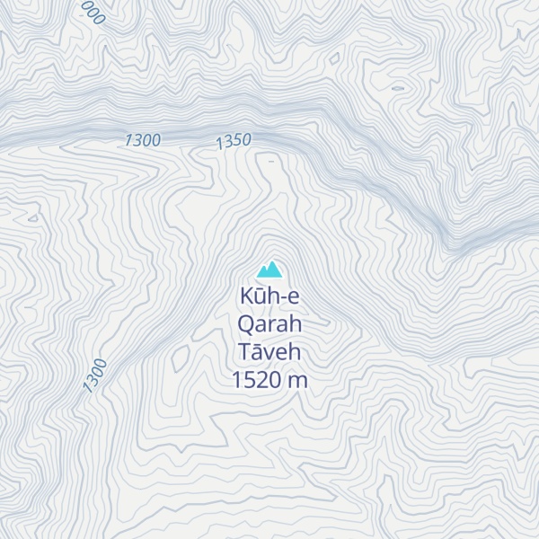 Map of Kūh-e Qarah Tāveh