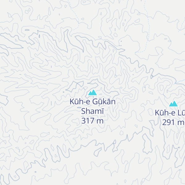 Map of Kūh-e Gūkān Shamī