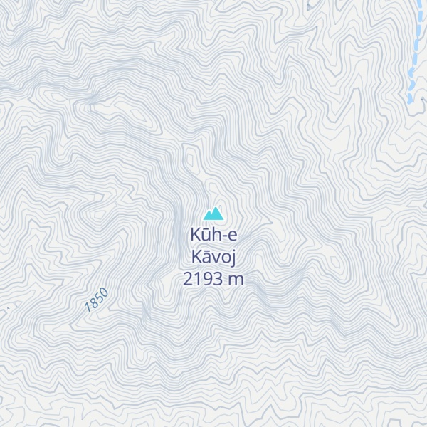 Map of Kūh-e Kāvoj