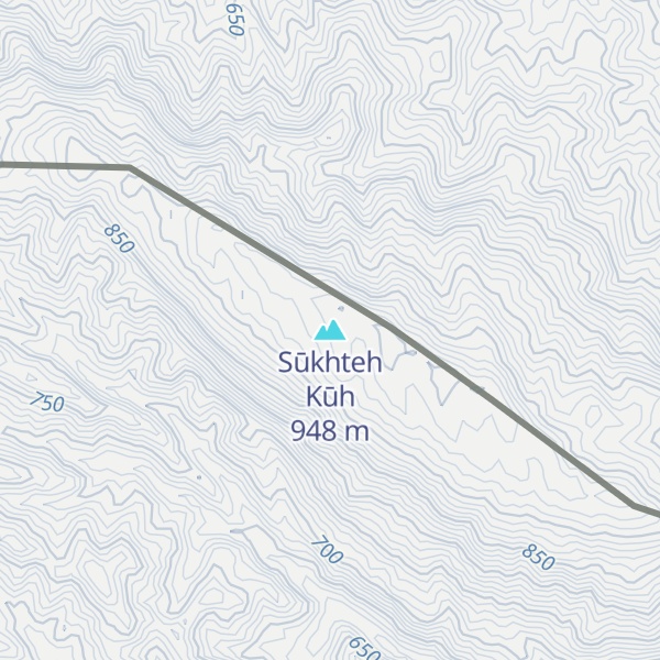 Map of Sūkhteh Kūh