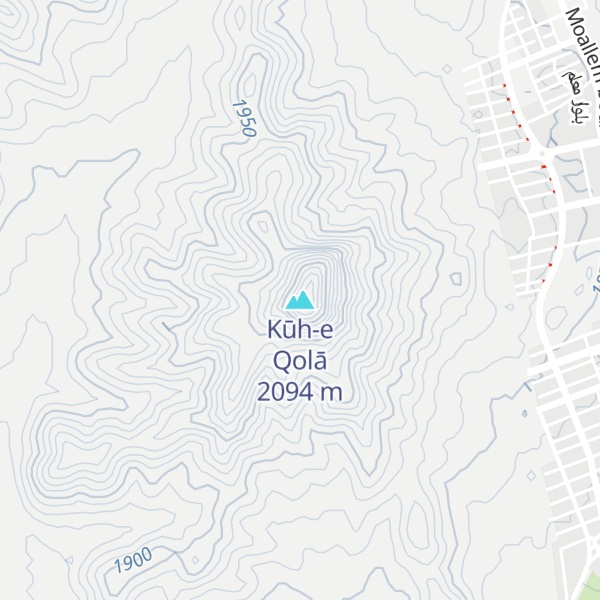 Map of Kūh-e Qolā