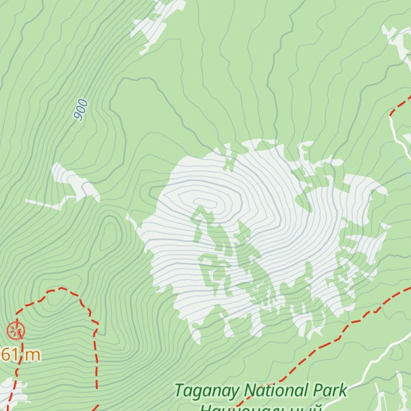 Map of Dvuglavaya Sopka (Barani Lbi)