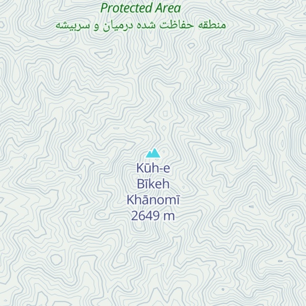 Map of Kūh-e Bīkeh Khānomī