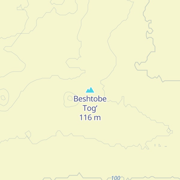 Map of Beshtobe Tog‘