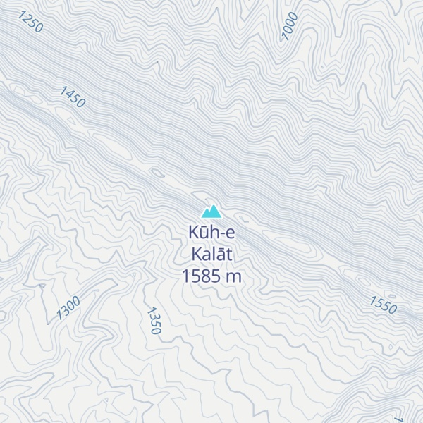 Map of Kūh-e Kalāt