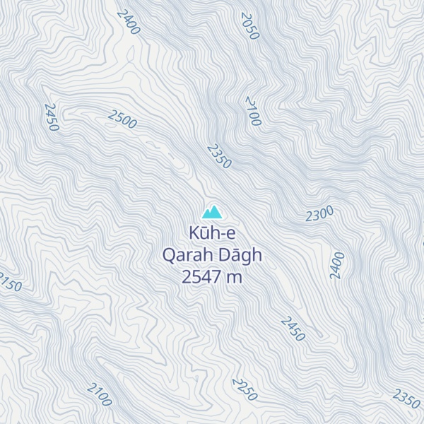 Map of Kūh-e Qarah Dāgh