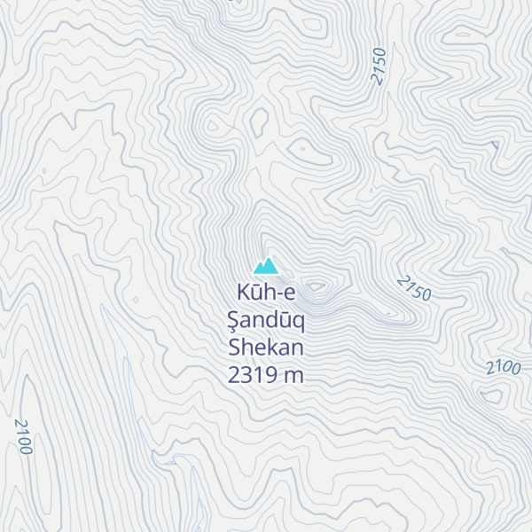 Map of Kūh-e Şandūq Shekan