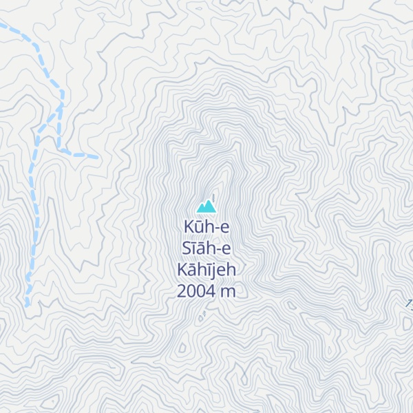 Map of Kūh-e Sīāh-e Kāhījeh