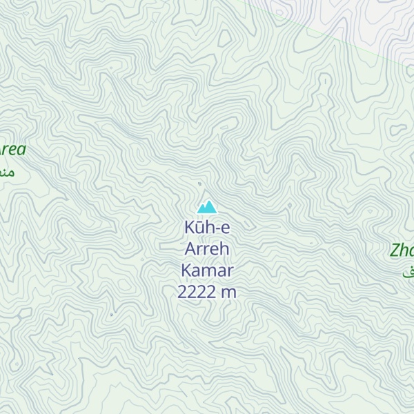 Map of Kūh-e Arreh Kamar