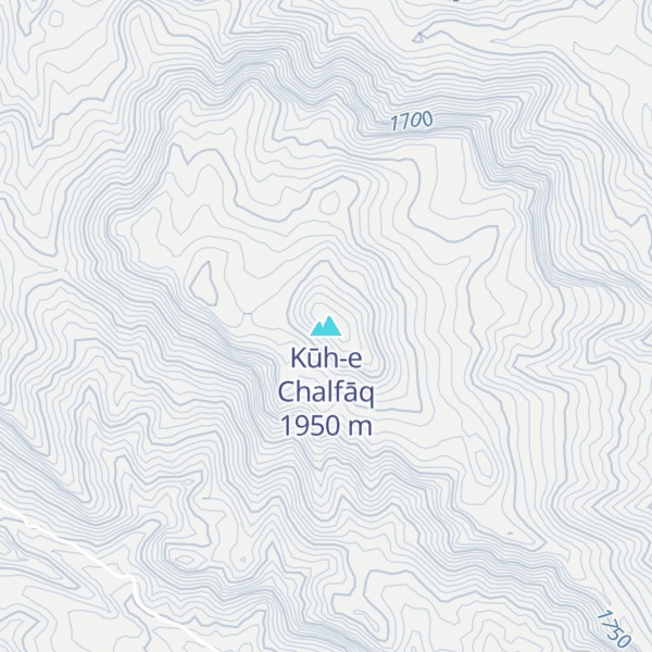 Map of Kūh-e Chalfāq