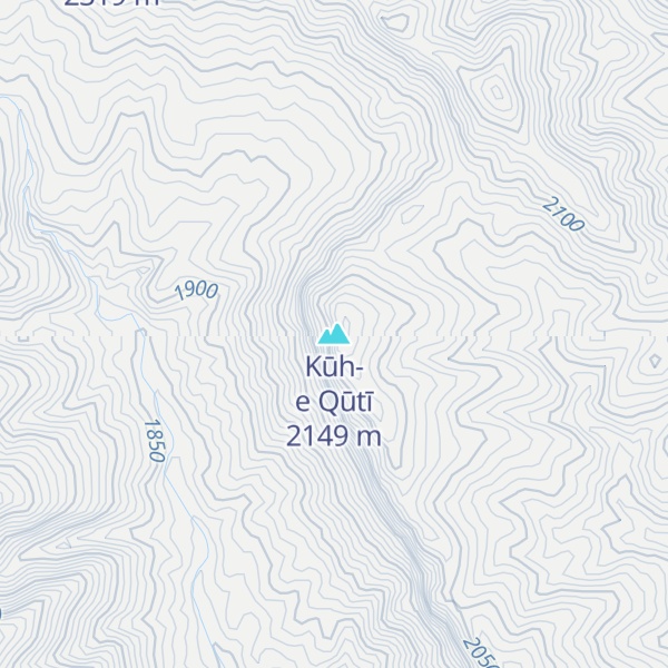 Map of Kūh-e Qūtī