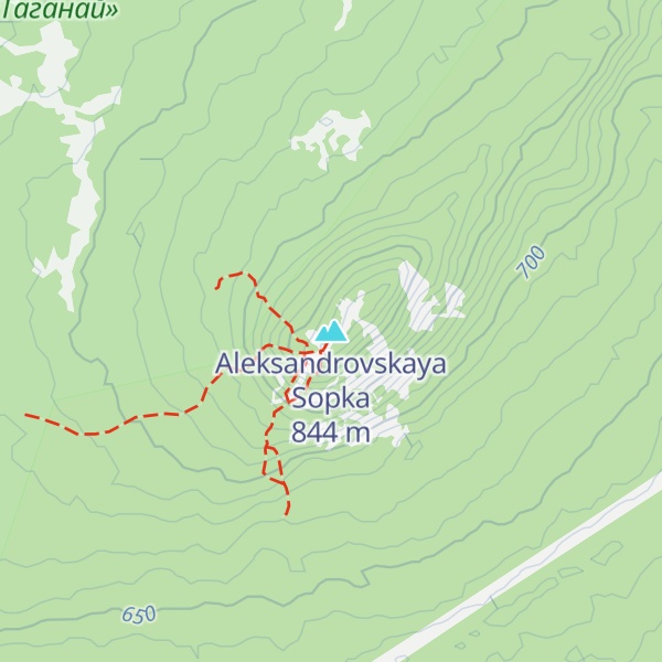 Map of Aleksandrovskaya Sopka