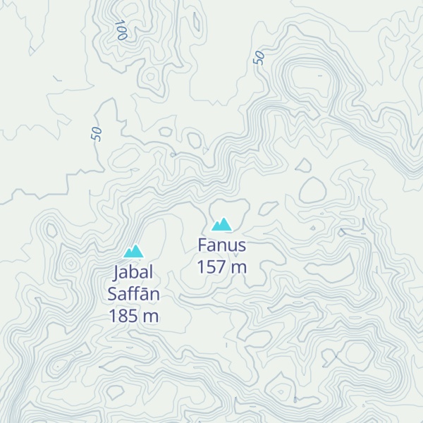 Map of Jabal Saffran