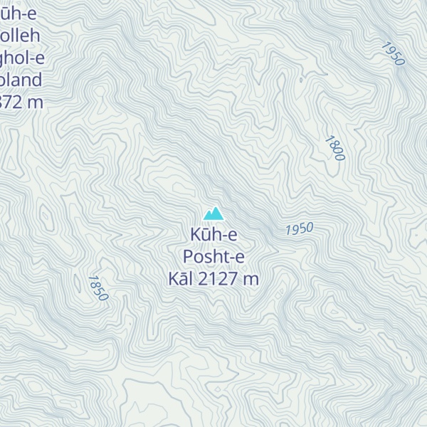 Map of Kūh-e Posht-e Kāl