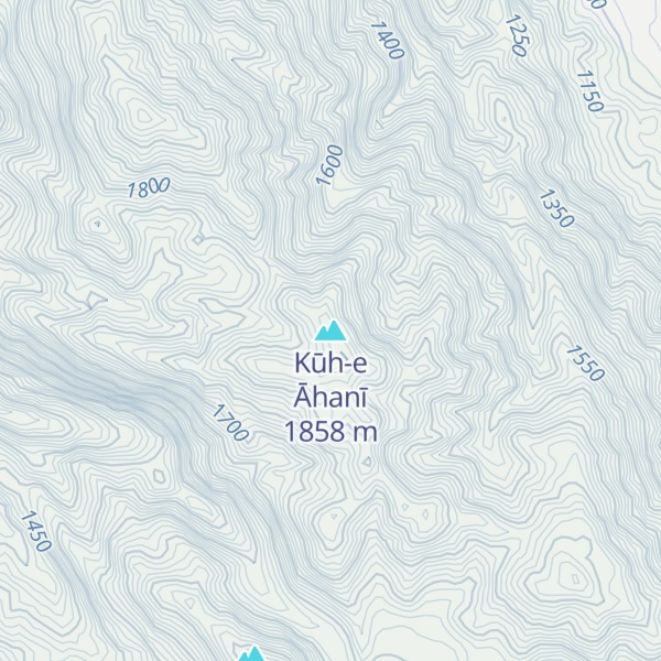 Map of Kūh-e Āhanī