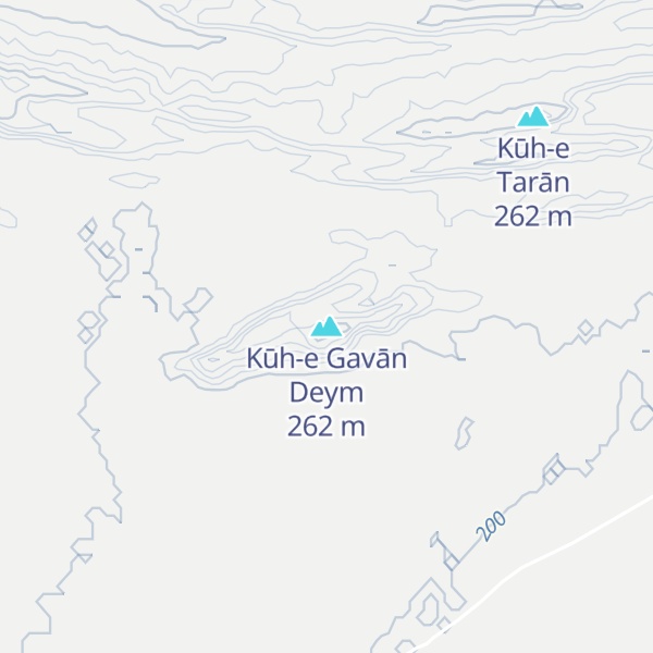 Map of Kūh-e Gavān Deym