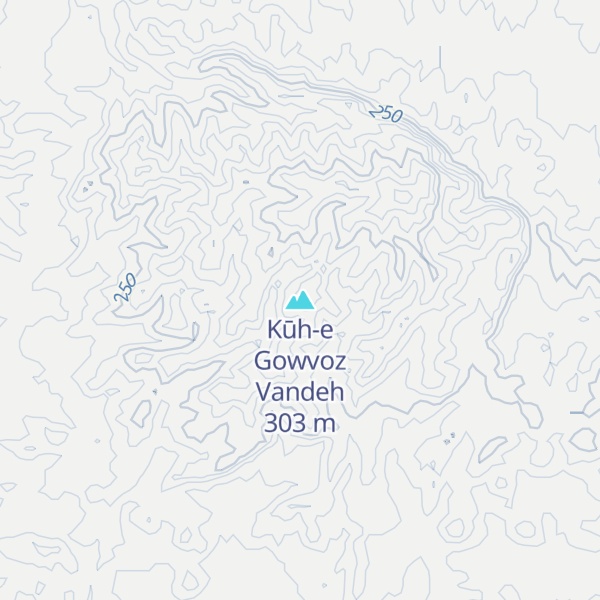 Map of Kūh-e Gowvoz Vandeh