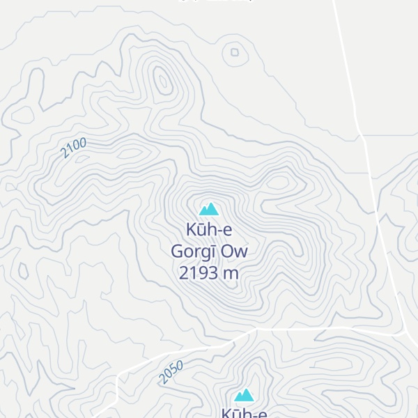Map of Kūh-e Gorgī Ow