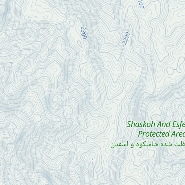 Map of Kūh-e Sakht Fakhr od Dīn
