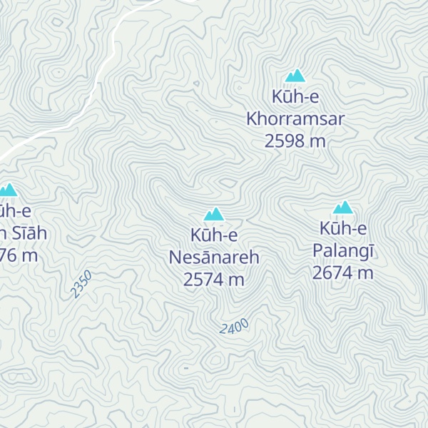Map of Kūh-e Nesānareh