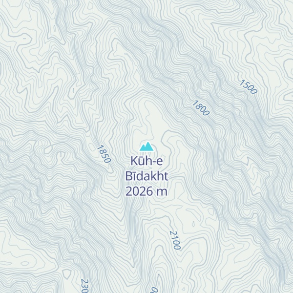 Map of Kūh-e Bīdakht