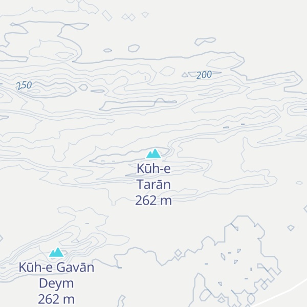 Map of Kūh-e Tarān