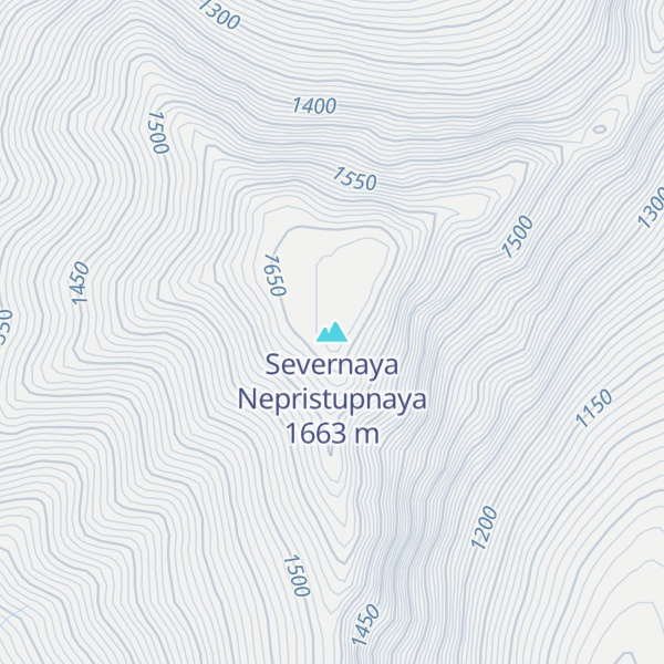 Map of Severnaya Nepristupnaya