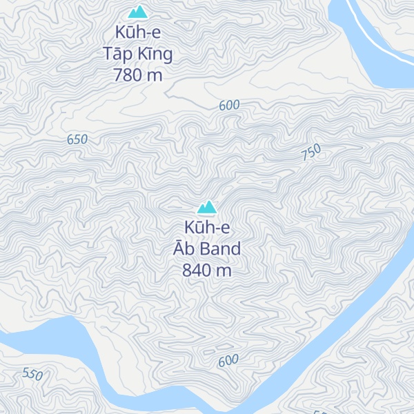 Map of Kūh-e Āb Band