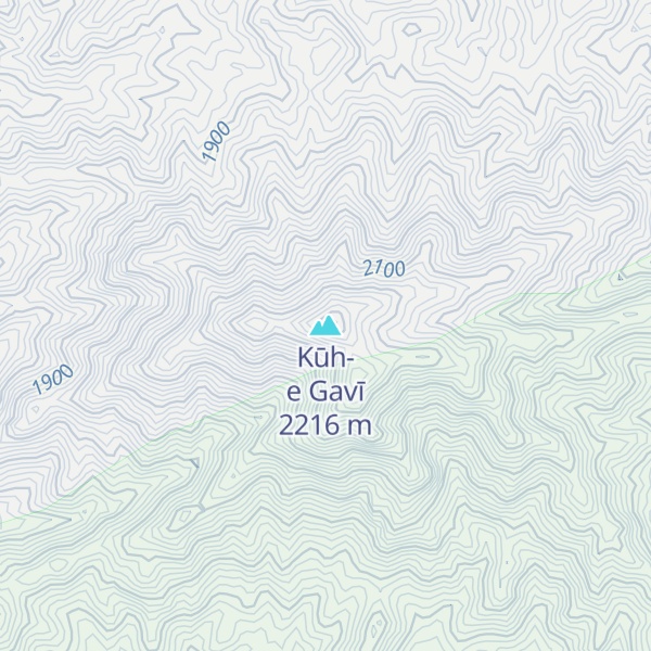 Map of Kūh-e Gavī