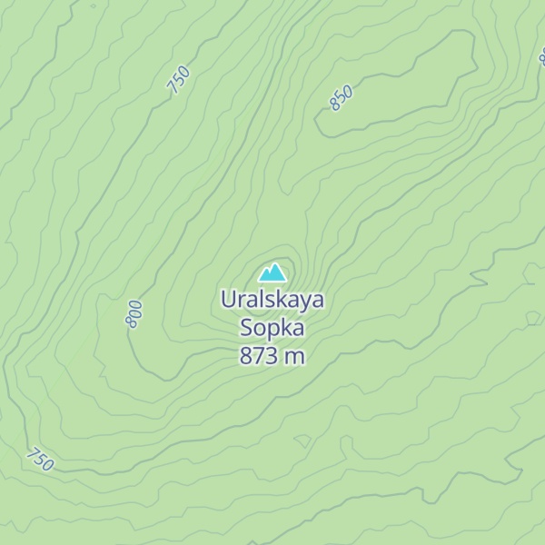 Map of Uralskaya Sopka