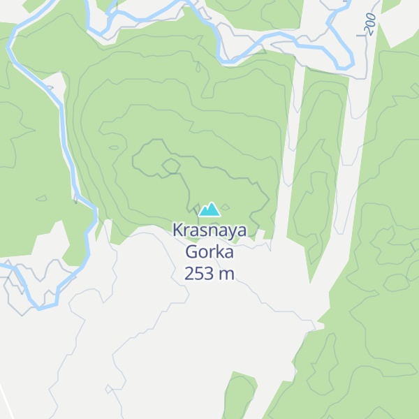 Map of Krasnaya Gorka