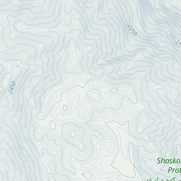 Map of Kūh-e Shāskūh