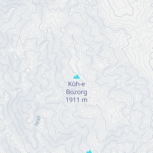 Map of Kūh-e Bozorg