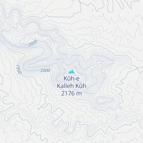 Map of Kūh-e Kalleh Kūh