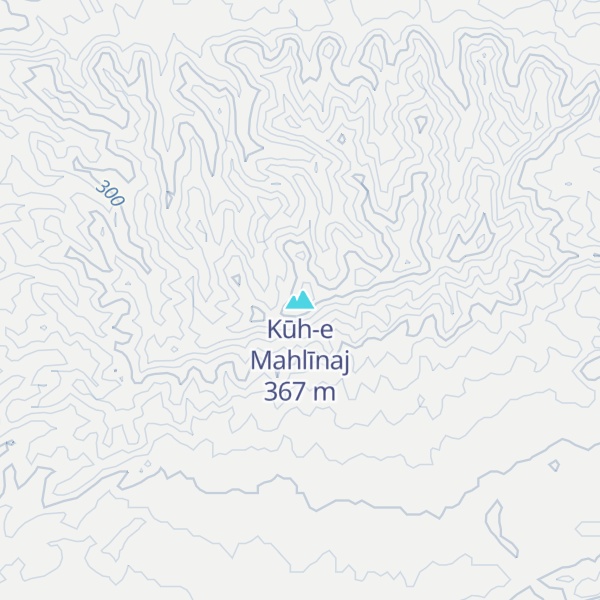 Map of Kūh-e Mahlīnaj