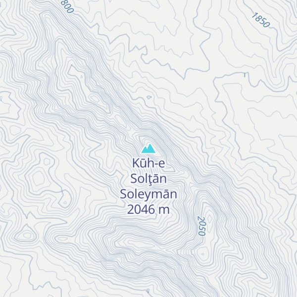 Map of Kūh-e Solţān Soleymān