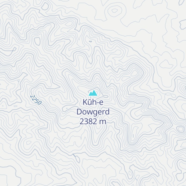 Map of Kūh-e Dowgerd