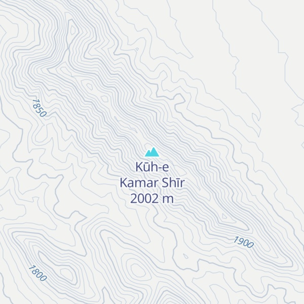 Map of Kūh-e Kamar Shīr