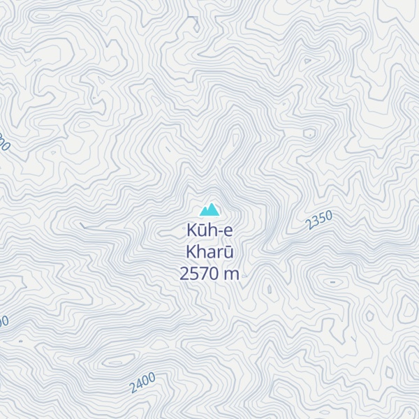 Map of Kūh-e Kharū