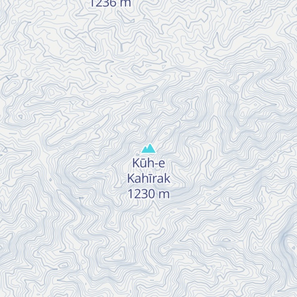Map of Kūh-e Kahīrak