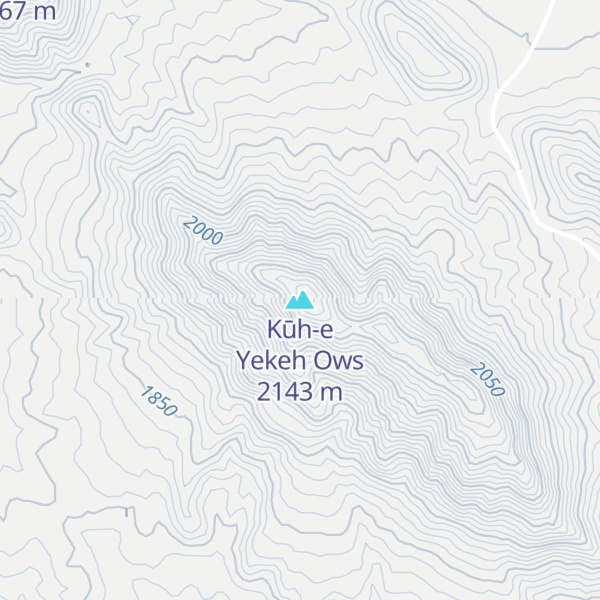 Map of Kūh-e Yekeh Ows