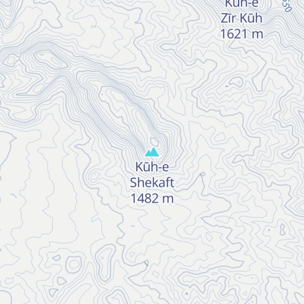 Map of Kūh-e Shekaft