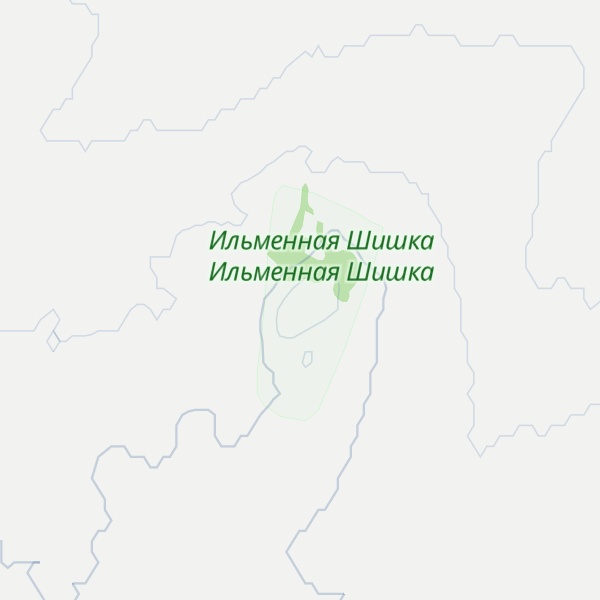 Map of Ilmennaya Shishka